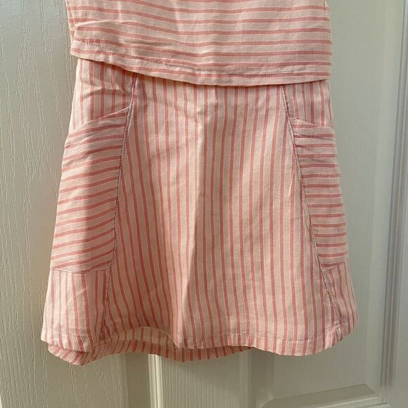 Old Navy Girls Pink Striped Open Back Dress Pockets Cotton Girls Size 2T NWT - Picture 3 of 12